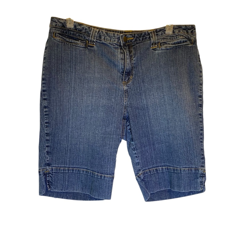 a.n.a Women's Denim Bermuda Shorts Blue